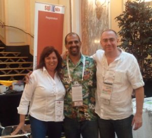 sqlbits3 Karla Landrum, Tony Rogerson and me