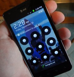 mobile phone lock screen