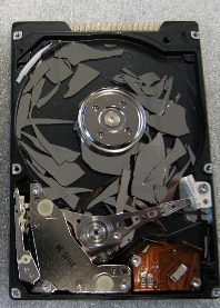 broken hard drive
