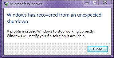 This isn't the dialog box you want to see on a server.
