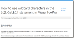 2016-06-22 13_53_40-How to use wildcard characters in the SQL-SELECT statement in Visual FoxPro