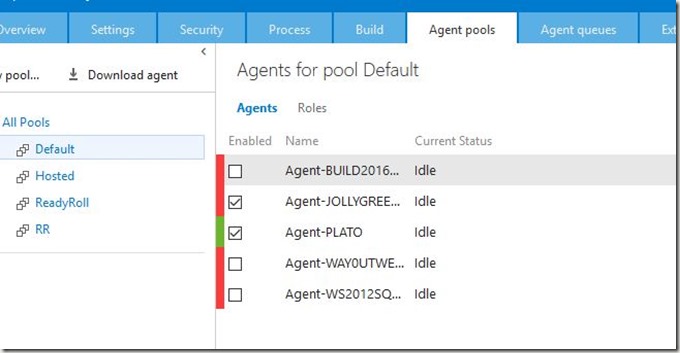 2016-06-29 09_32_41-Agents for pool Default - Microsoft Team Foundation Server