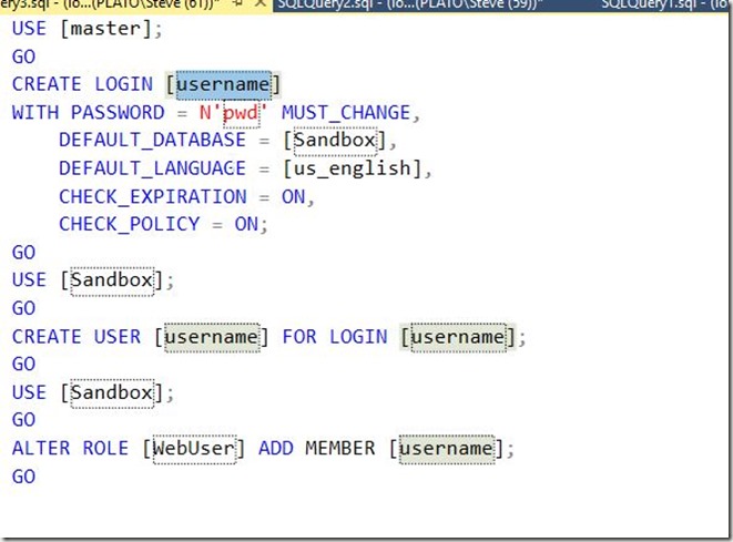 2016-09-23 10_19_22-SQLQuery3.sql - (local)_SQL2014.Sandbox (PLATO_Steve (61))_ - Microsoft SQL Serv