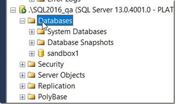 2016-11-22 10_31_42-SQLQuery1.sql - localhost_SQL2016.DBAAdmin (PLATO_Steve (67))_ - Microsoft SQL S