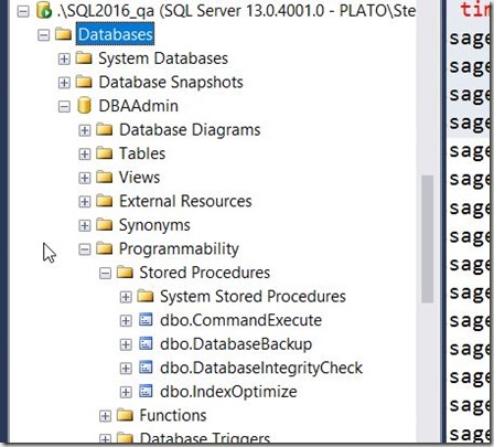 2016-11-22 10_31_54-SQLQuery1.sql - localhost_SQL2016.DBAAdmin (PLATO_Steve (67))_ - Microsoft SQL S