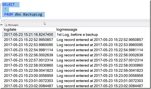 2017-05-23 15_23_12-SQLQuery8.sql - (local)_SQL2016.RestoreTime (PLATO_Steve (57))_ - Microsoft SQL 
