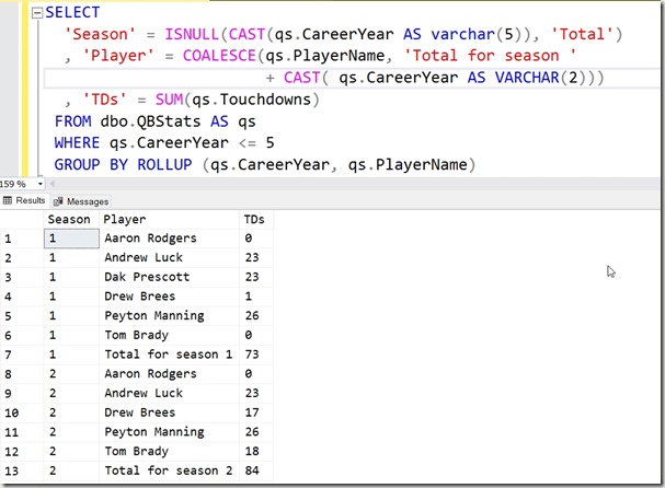 2017-10-16 13_14_33-SQLQuery1.sql - (local)_SQL2016.NFLAnalysis (PLATO_Steve (74))_ - Microsoft SQL 