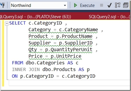 2018-01-29 13_14_03-SQLQuery1.sql - (local)_SQL2016.Northwind (PLATO_Steve (66))_ - Microsoft SQL Se