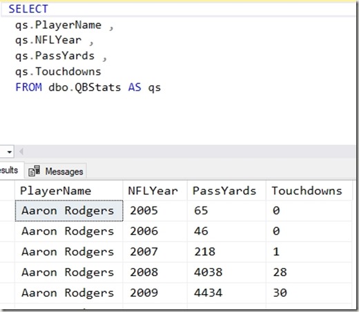 2018-08-22 18_57_25-SQLQuery1.sql - Plato_SQL2016.NFLAnalysis (PLATO_Steve (52))_ - Microsoft SQL Se