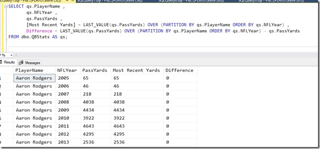 2018-08-22 19_11_16-SQLQuery1.sql - Plato_SQL2016.NFLAnalysis (PLATO_Steve (52))_ - Microsoft SQL Se