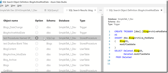 2018-10-20 16_05_16-SQL Search Object Definition_ BlogArchiveModDate - Azure Data Studio