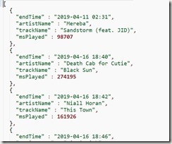 2019-07-16 12_56_09-C__Users_Steve_OneDrive_SQL_SpotifyData_StreamingHistory.json - Sublime Text