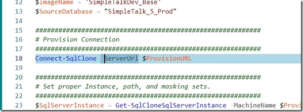 2019-08-13 11_17_00-CreateMaskedImage.ps1 - SitC 2018 - CreateProtectManageDB - Visual Studio Code