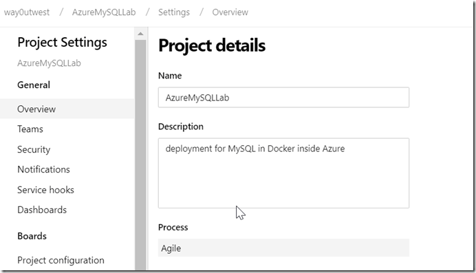 2019-09-02 14_35_35-Settings &middot; Overview (AzureMySQLLab) - Settings
