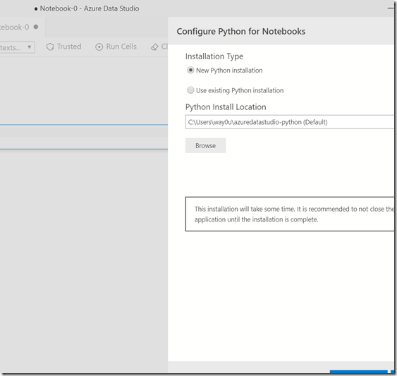 2019-11-05 15_05_22-● Notebook-0 - Azure Data Studio