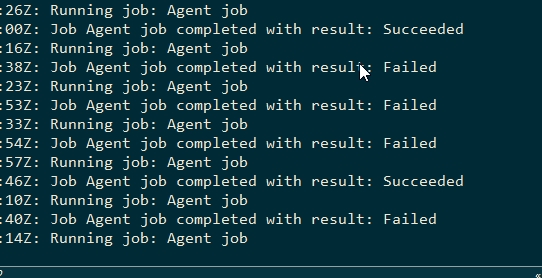 Azure DevOps agent output