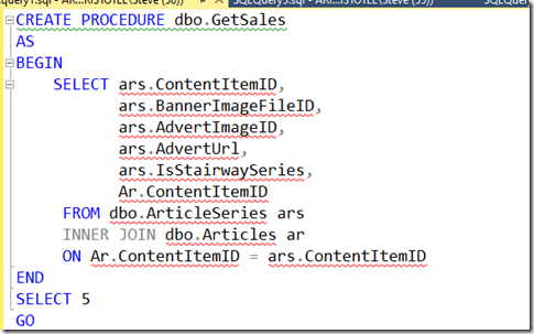 2020-05-08 10_08_48-testquery1.sql - ARISTOTLE_SQL2017.Sandbox (ARISTOTLE_Steve (58))_ - Microsoft S