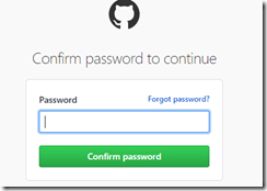Enter GitHub Password