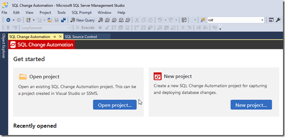 2020-07-08 10_22_54-SQL Change Automation - Microsoft SQL Server Management Studio