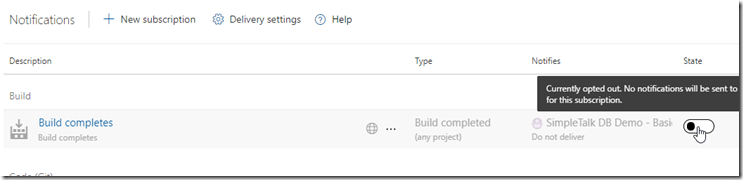 2020-07-09 15_20_13-Settings &middot; Notifications (SimpleTalk DB Demo - Basic) - Settings