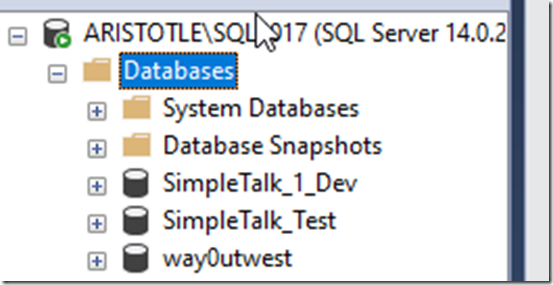 2020-07-30 19_37_00-SQLQuery4.sql - ARISTOTLE_SQL2017.master (ARISTOTLE_Steve (55))_ - Microsoft SQL