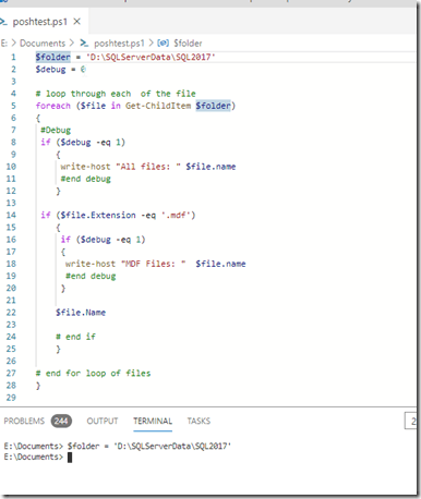 2020-09-11 14_47_45-poshtest.ps1 - Data Analysis - Azure Data Studio