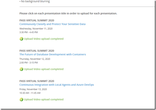 2020-10-19 08_37_09-Conference Harvester 2.0 - PASS Virtual Summit 2020