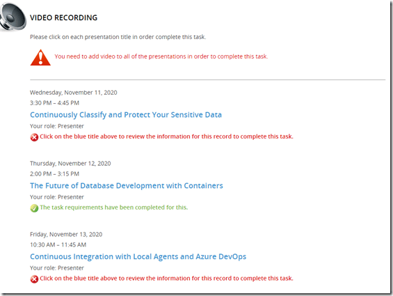 2020-10-19 08_42_40-Conference Harvester 2.0 - PASS Virtual Summit 2020