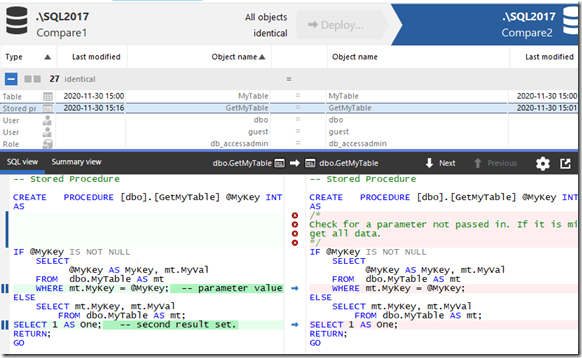 2020-11-30 15_17_15-SQL Compare - E__Documents_SQL Compare_SharedProjects_(local)_SQL2017.SimpleTalk
