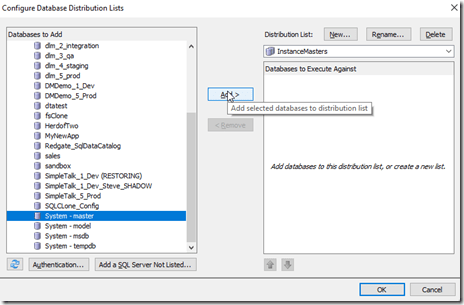 2021-07-12 08_36_49-Configure Database Distribution Lists
