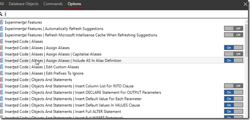 2022-02-22 12_41_38-SQL Prompt_ Command Palette