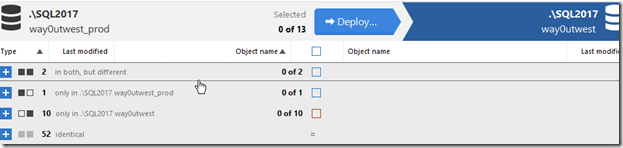 2022-12-16 16_59_30-SQL Compare - E__Documents_SQL Compare_SharedProjects_(local)_SQL2017.SimpleTalk