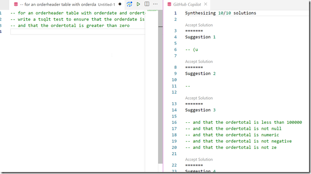 2023-05-10 14_01_56-● -- for an orderheader table with orderda • Untitled-1 - zerodowntime - Visual 