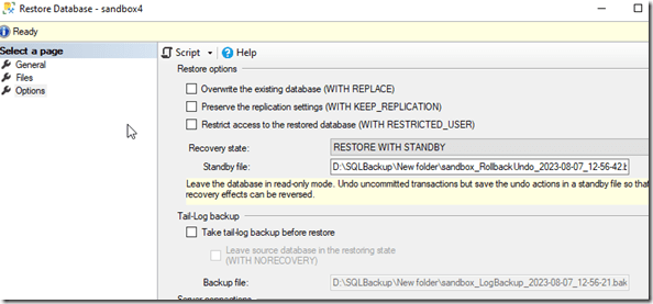 2023-08-07 12_56_47-Restore Database - sandbox4