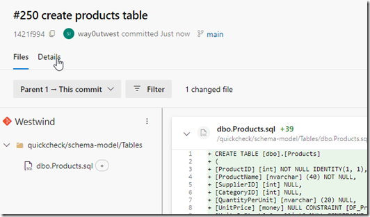 2023-12-13 18_04_15-Commit 1421f994_ #250 create products table - Repos