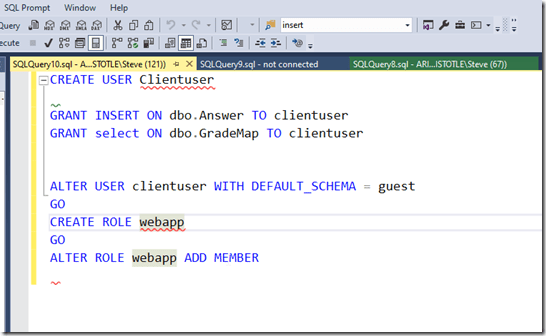 2024-01-09 12_59_53-SQLQuery10.sql - ARISTOTLE_SQL2022.compare2 (ARISTOTLE_Steve (121)) - Microsoft 