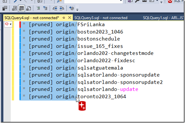 2024-04-11 10_54_39-SQLQuery4.sql - not connected_ - Microsoft SQL Server Management Studio